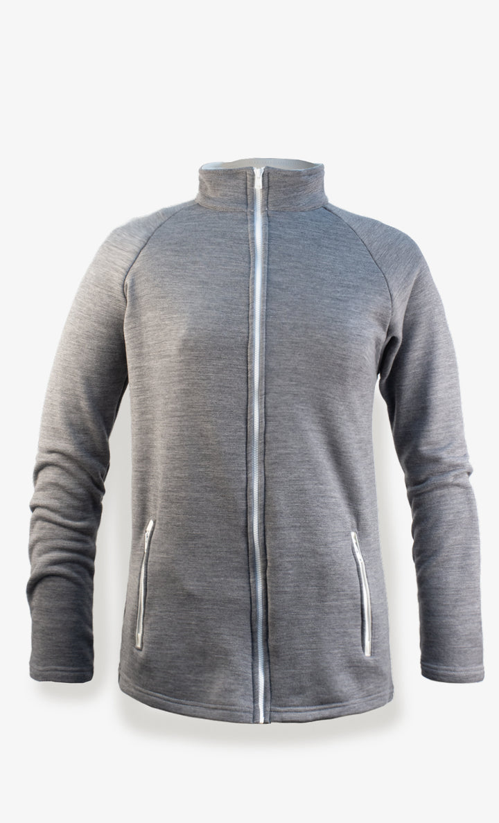 Women's Merino Wool Sports Jacket - Zipped