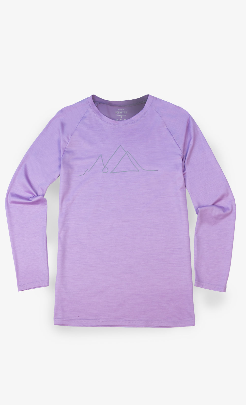 Women's Premium Merino Long Sleeve Top - Lilac Mountain