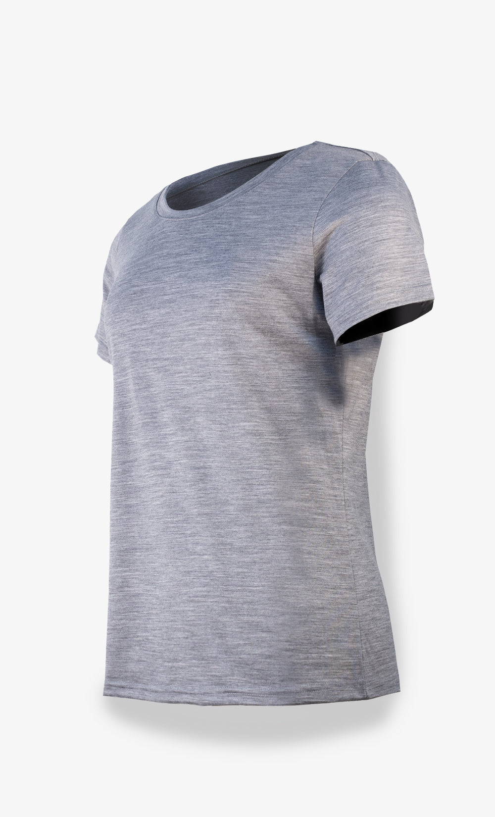 Women's Merino Ultra Light T-Shirt Heather Gray- Plain