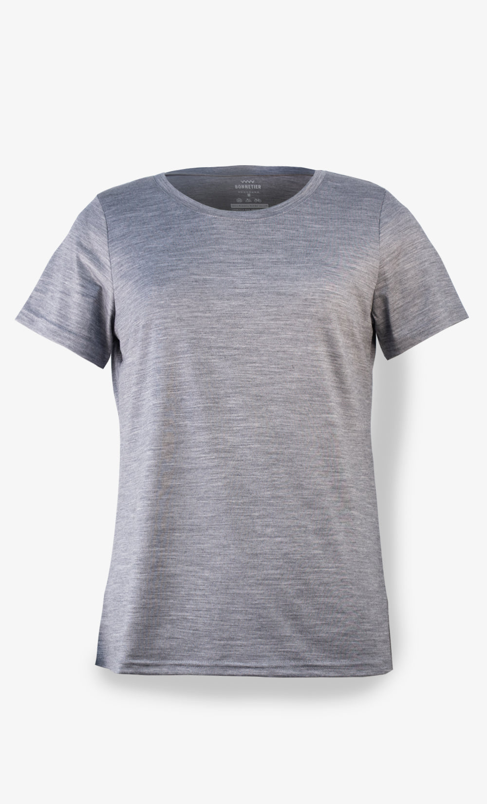 Women's Merino Ultra Light T-Shirt Heather Gray- Plain