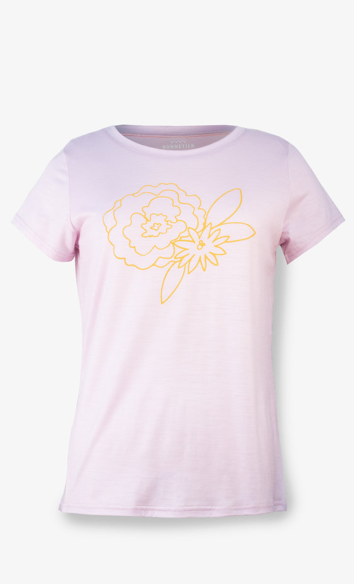 Women's Merino Ultra Light T-Shirt  Pink - Anemone