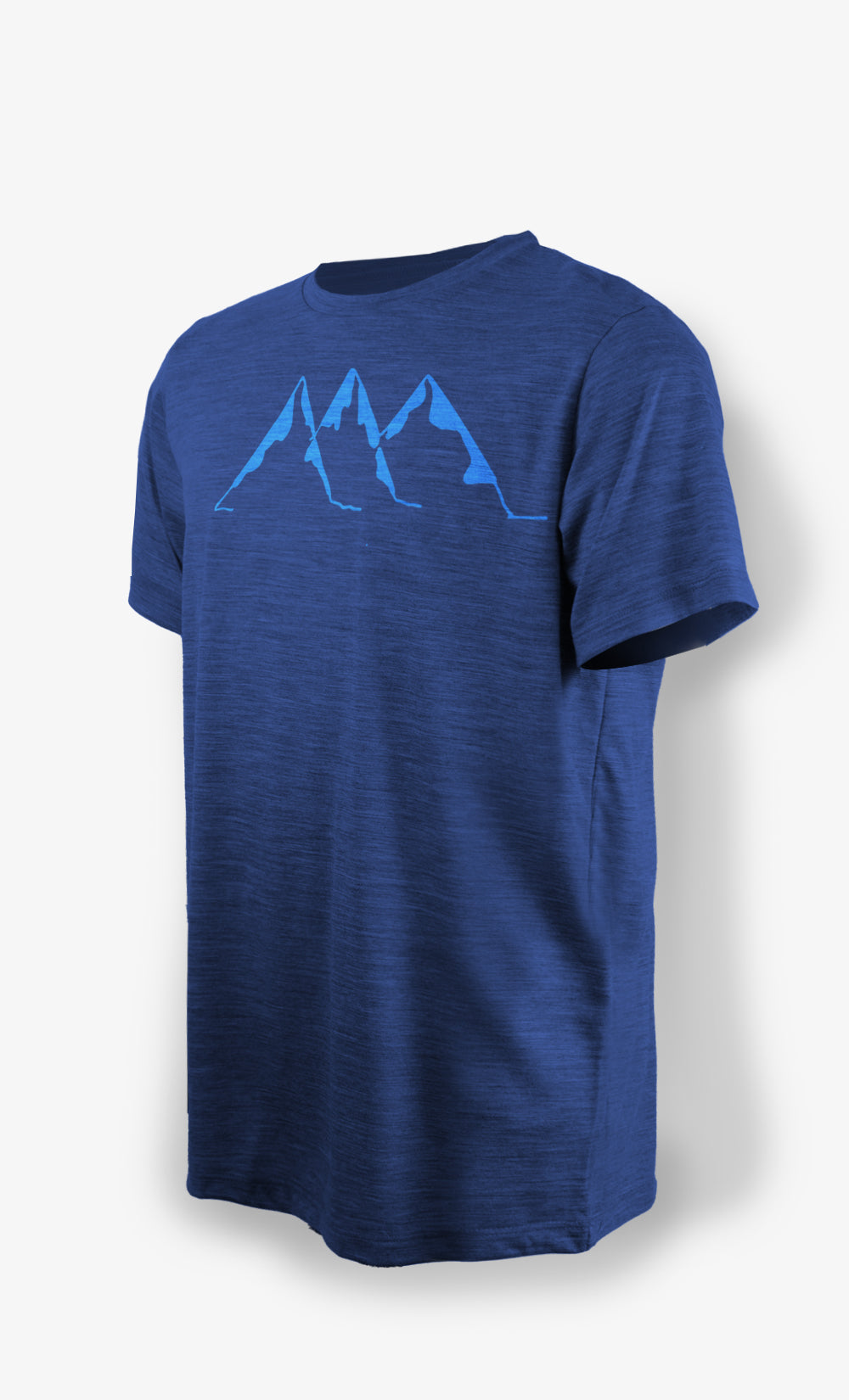 Men's Merino Ultra Light T-Shirt Heather Blue - Glacier