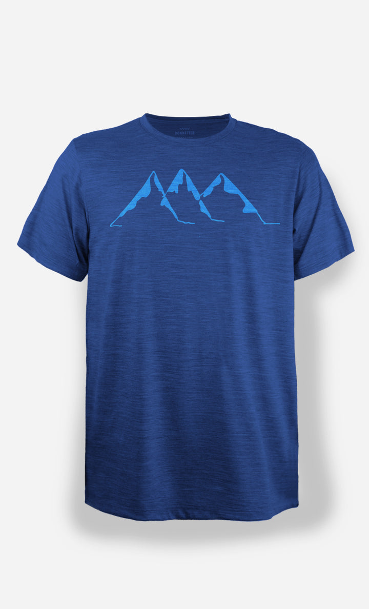 Men's Merino Ultra Light T-Shirt Heather Blue - Glacier