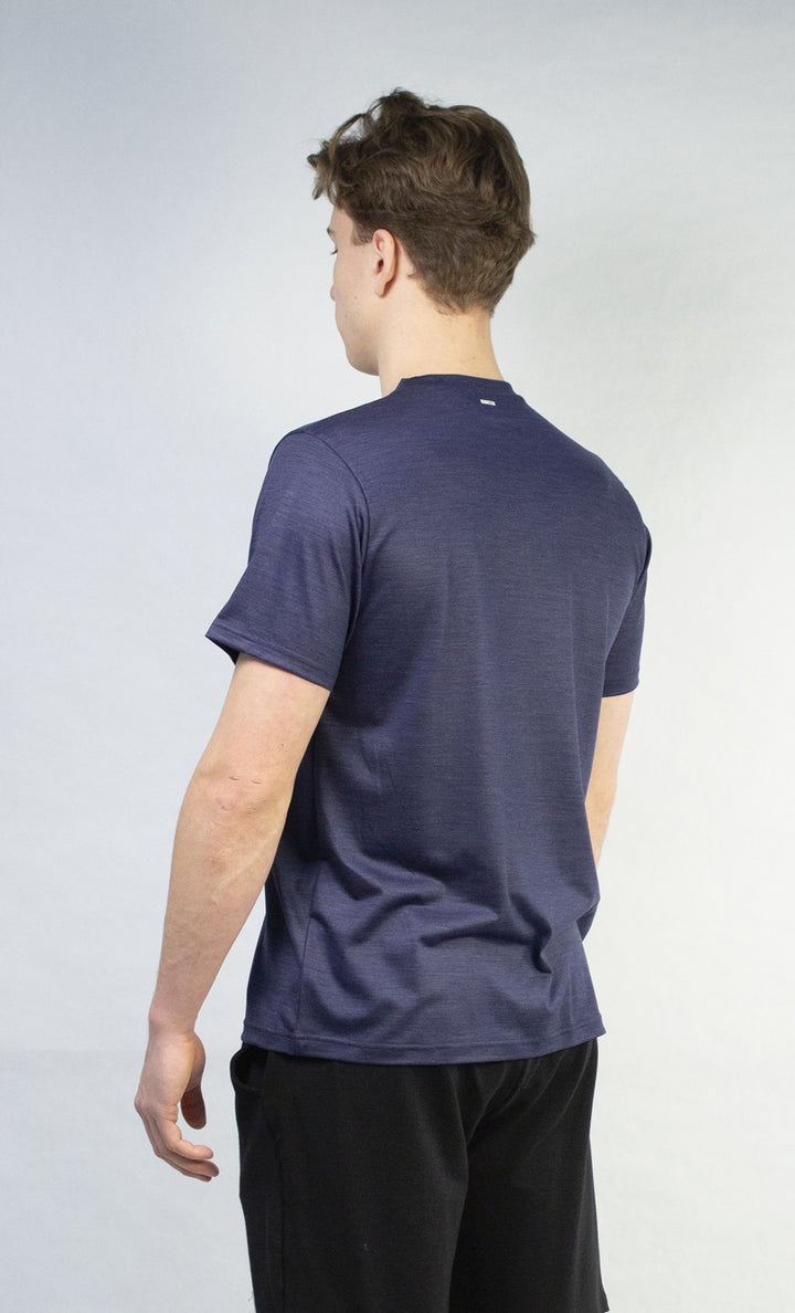 Men's Ultra-Light Midnight Blue Merino T-Shirt - Shacky Tree