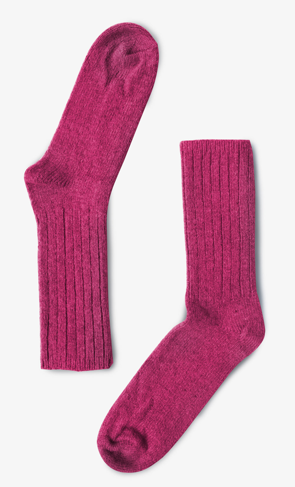 Lamb and Merino Wool Stockings - Fuchsia