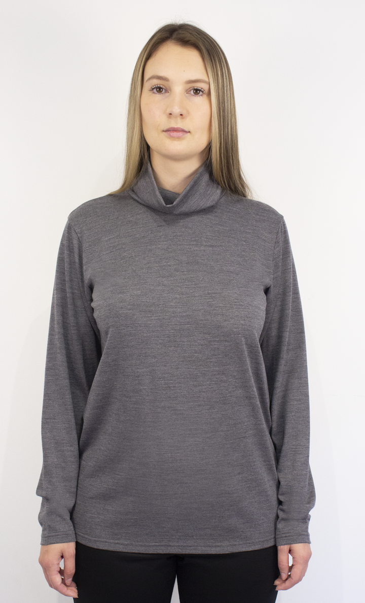 Turtleneck - Heather Grey