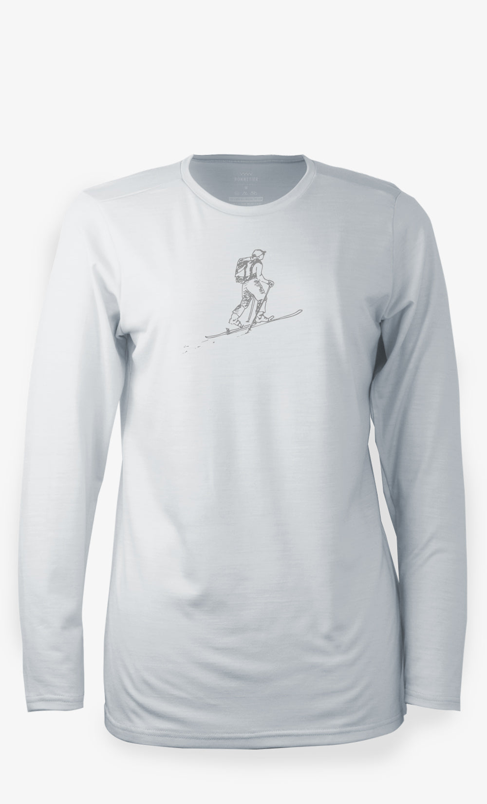 Manches longues Mérinos Femme Gris Arctique - Outback