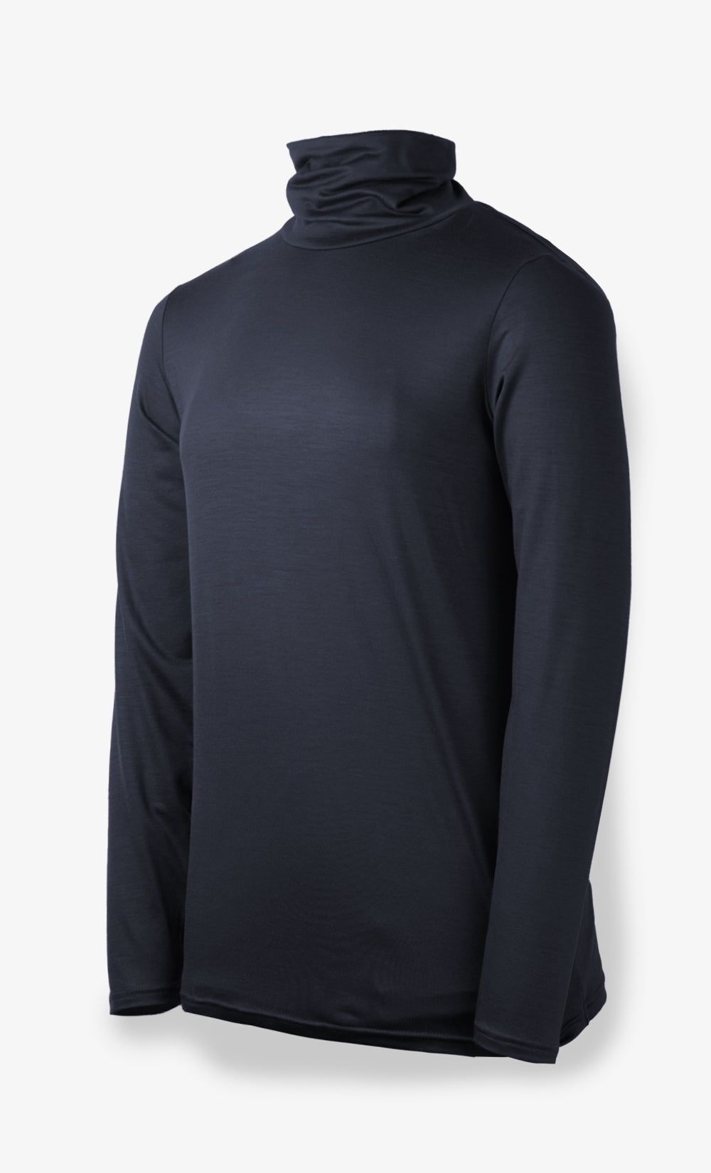 Col Roulé à Manches Longues Mérino Stretchwool™ Femme Noir