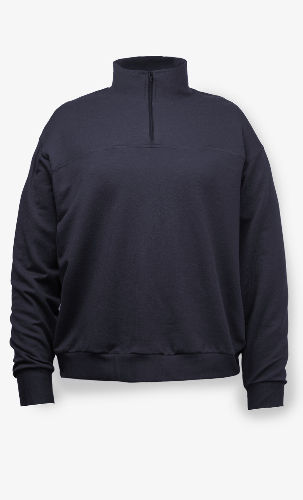 Haut Demi-Zip Noir Femme - Nordic