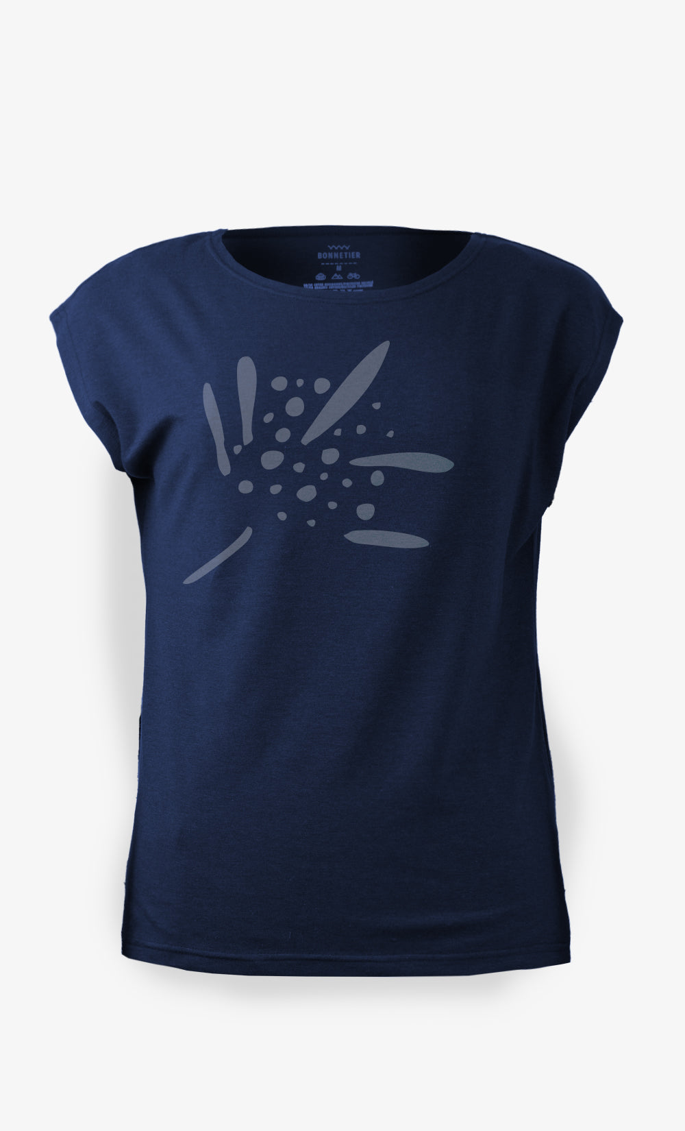 T-Shirt Femme couleur Marine - Big Winter Flower