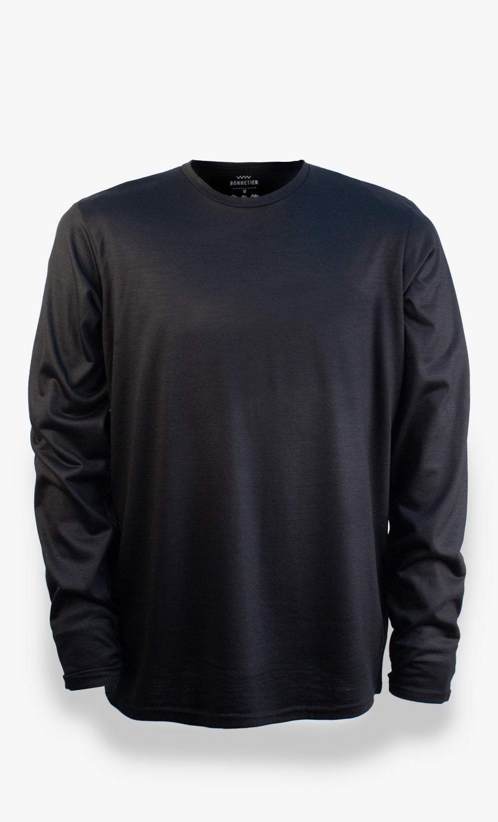 Manches Longues Mérinos Homme Techcrew Noir
