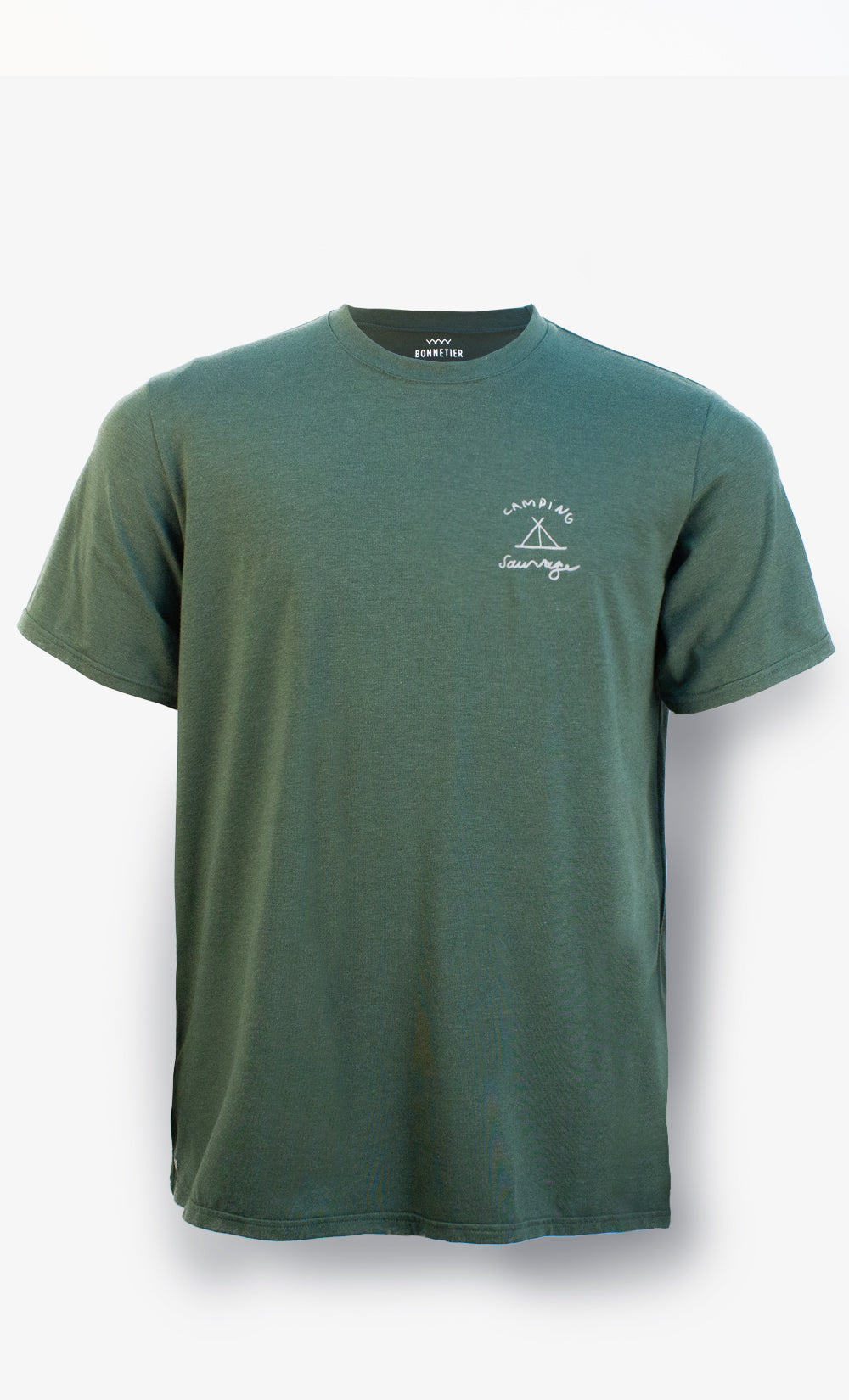 T-Shirt Homme Vert - Camping