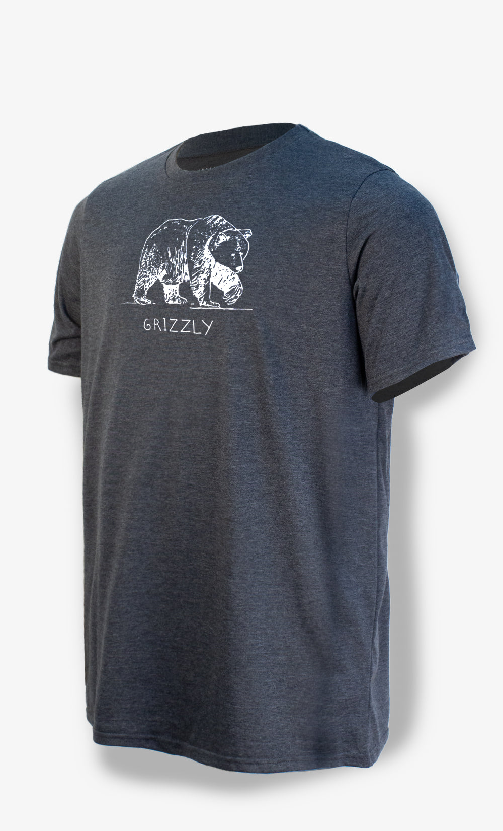 Charcoal Men's T-Shirt - Grizzly