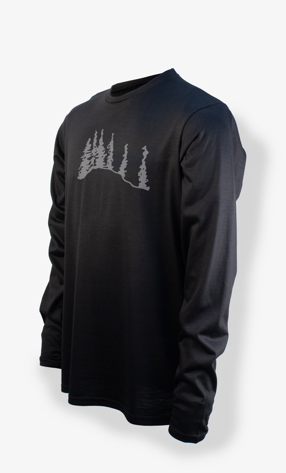 Men's Merino Long Sleeve Black - Boreal