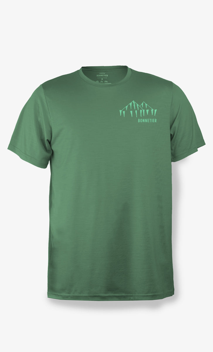 T-Shirt Mérinos Homme Sauje Ultra Léger - Bonnetier Tente