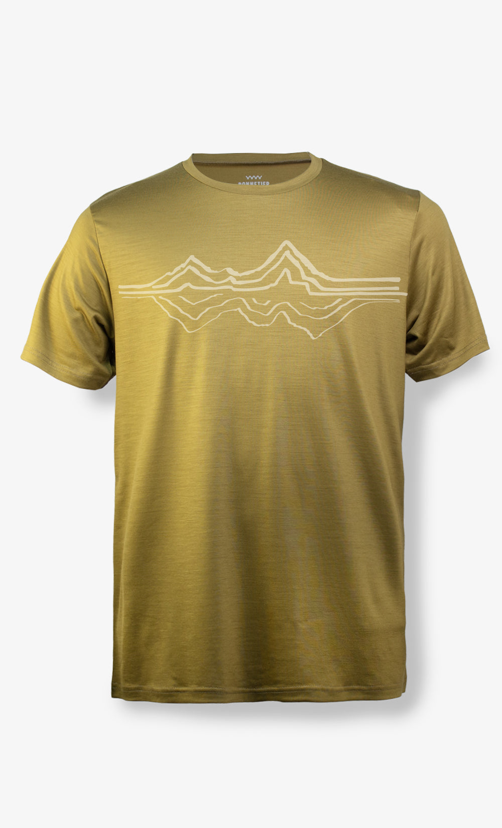 T-Shirt Mérinos Homme Miel Ultra Léger - Montagne Reflex