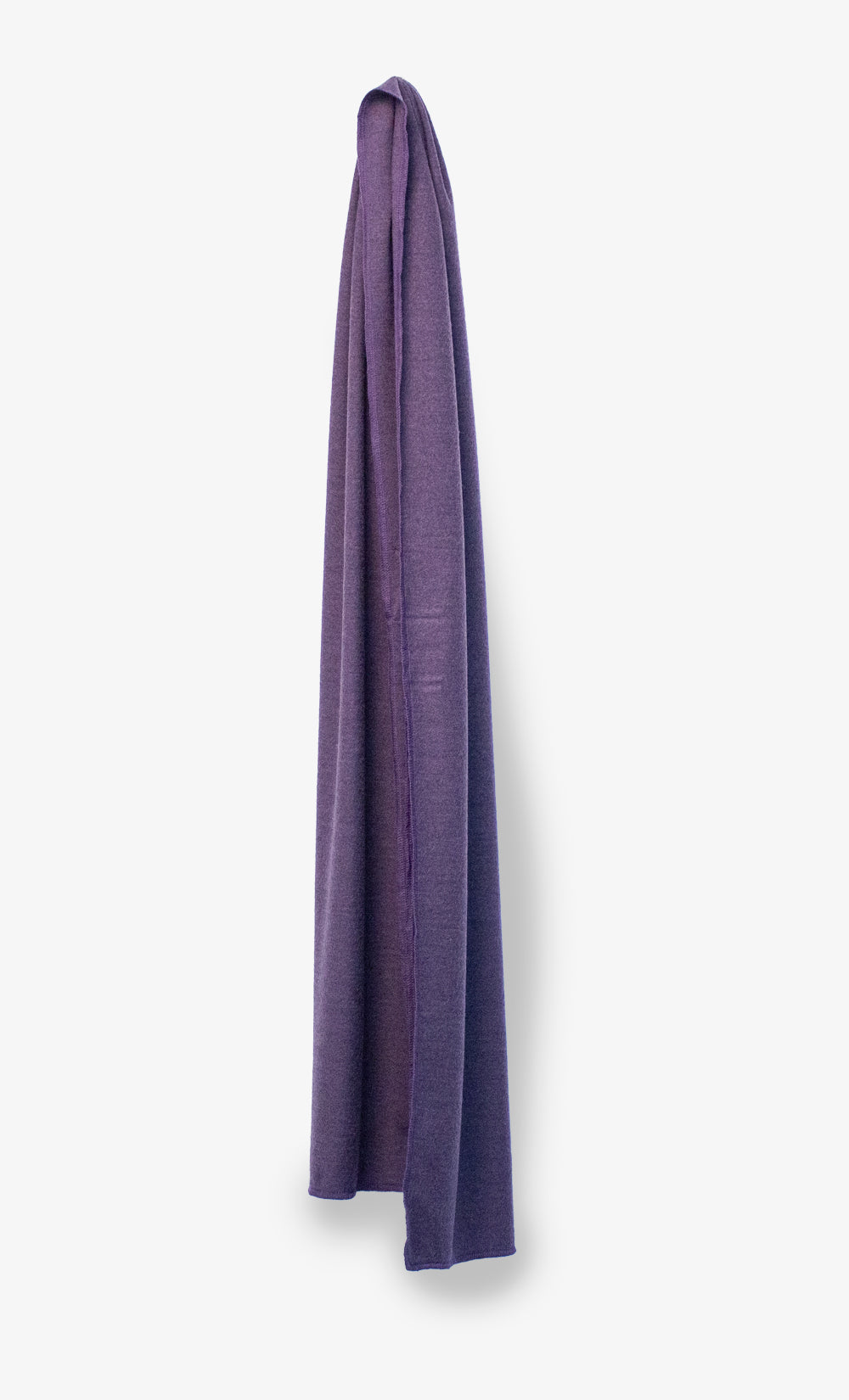 Foulard 100 % Mérinos Flanelle - Aubergine Chiné