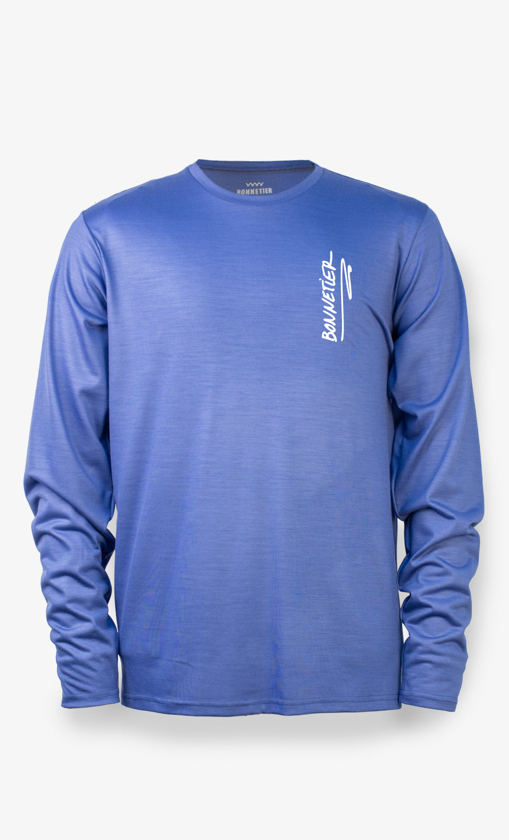 Men's Merino Long Sleeve Blue - BONNETIER