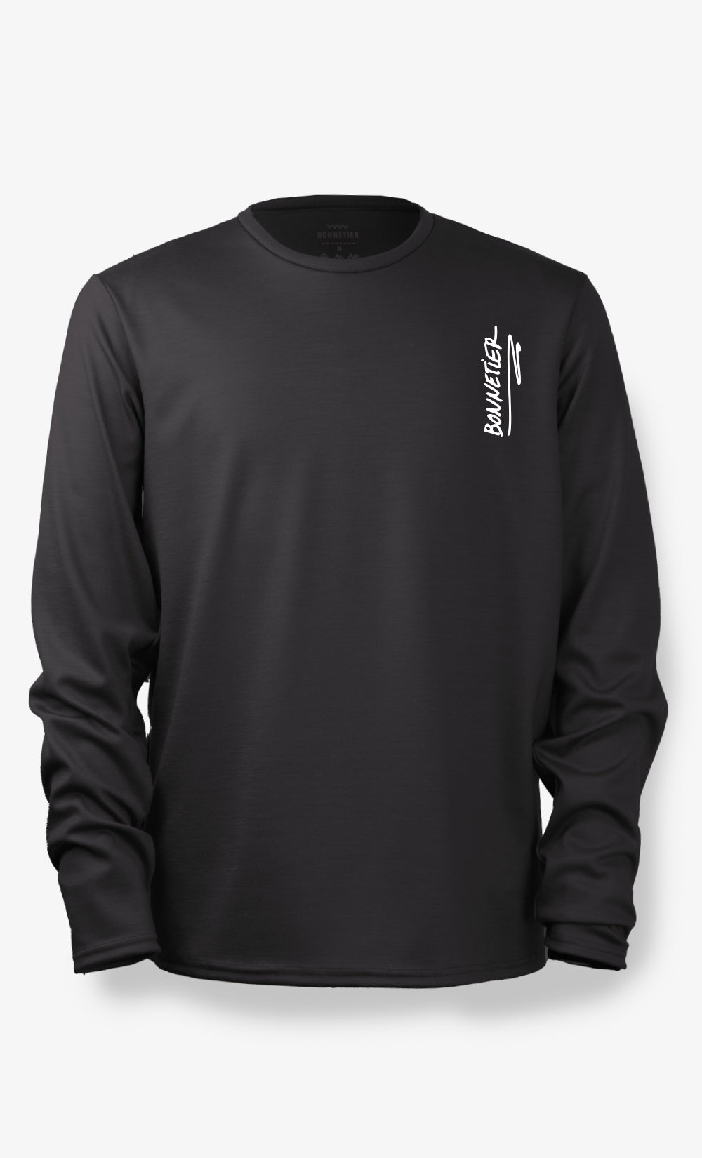 Techcrew Ultra Black Merino Men's Long Sleeve