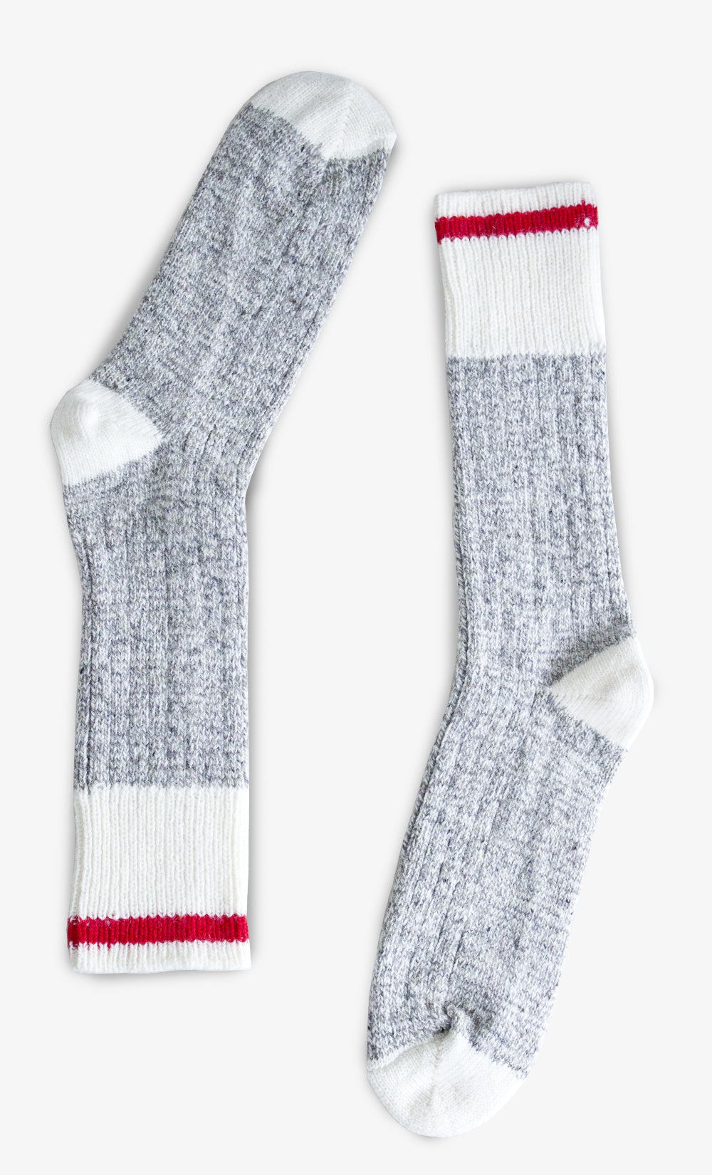 Merino Wool Socks - Red Stripe Cottage