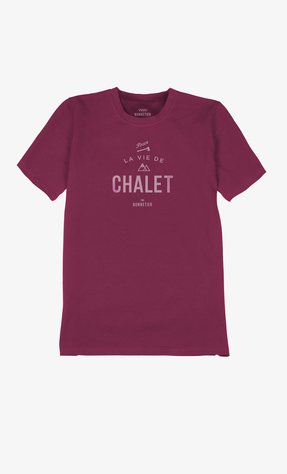 Burgundy Men's T-shirt - Chalet