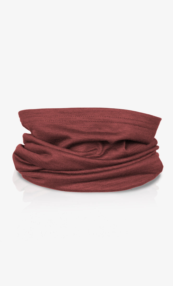 Merino Neck Warmer - Ultra Light - Carmine 